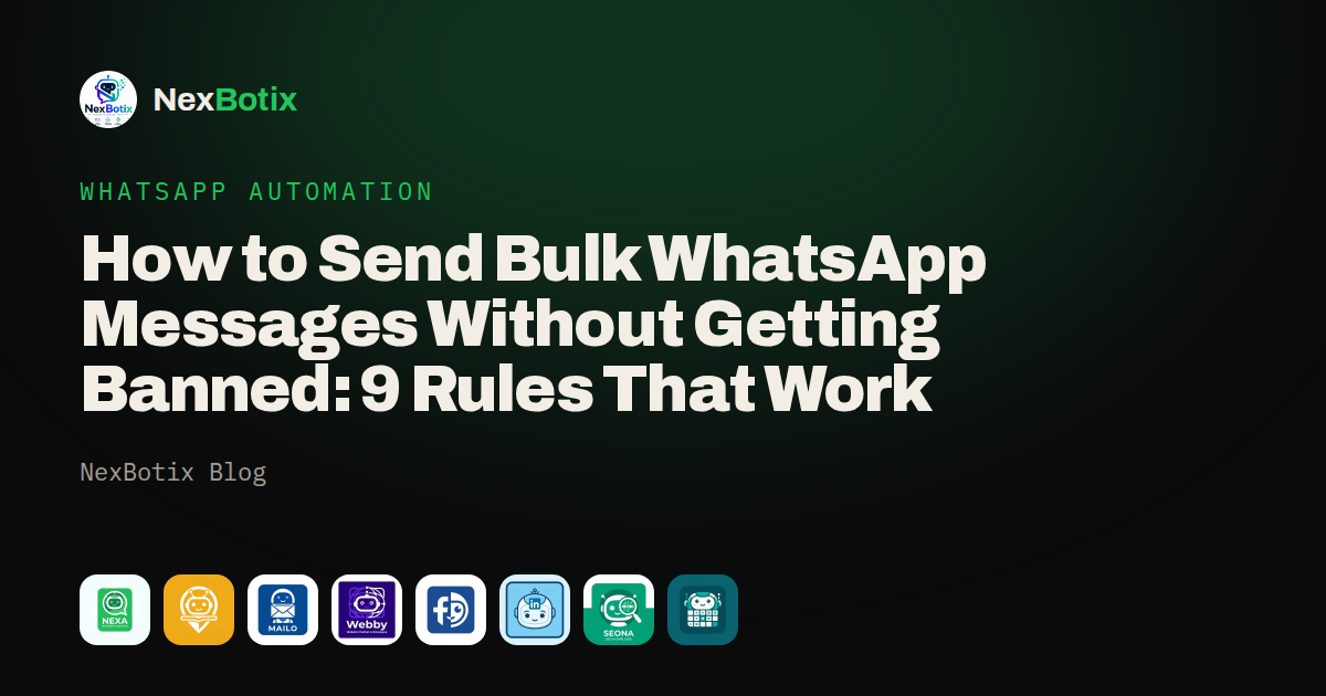 A phone sending a personalised WhatsApp campaign to a contact list